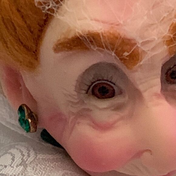 Jacqueline Kent's Collection Fairy Godmothers May's Emerald Love Porcelain Doll - Picture 3 of 16